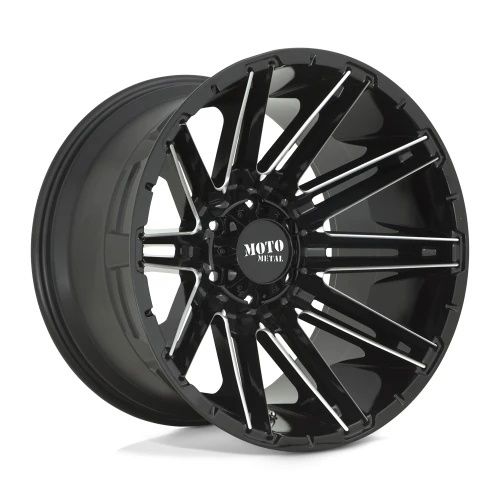 Moto Metal MO998 KRAKEN GLOSS BLACK MILLED 8x170 20R 12 125.1 -44