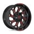 Moto Metal MO999 GLOSS BLACK MILLED W/ RED TINT 8x165.1 22R 12 125.1 -44