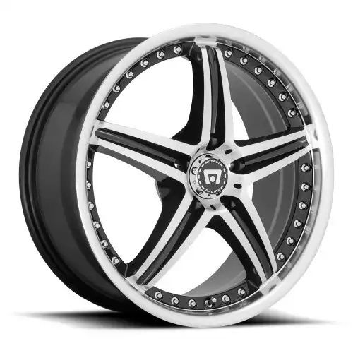 Motegi Racing MR107 D5S GLOSS BLACK MACHINED 5x120 17R 7.5 72.56 45