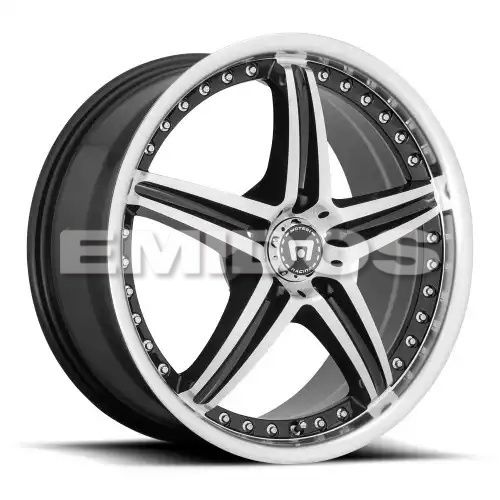 Motegi Racing MR107 D5S GLOSS BLACK MACHINED 5x120 18R 8 72.56 42