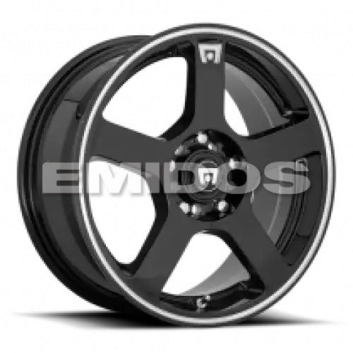 Motegi Racing MR116 FS5 GLOSS BLACK W/ MACHINED FLANGE 4x100/108 15R 6.5 72.56 40