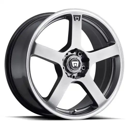 Motegi Racing MR116 FS5 DARK SILVER W/ MACHINED FLANGE 5x100/114.3 15R 6.5 72.56 40