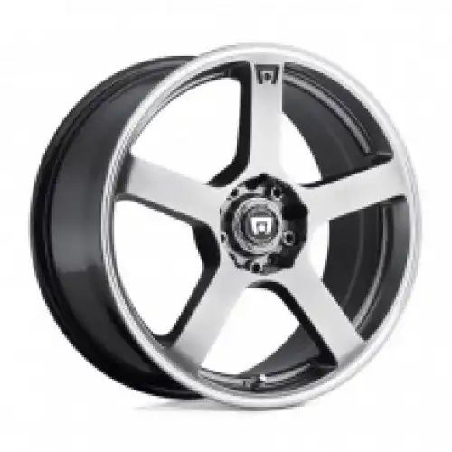 Motegi Racing MR116 FS5 DARK SILVER W/ MACHINED FLANGE 4x100/114.3 15R 6.5 72.56 40