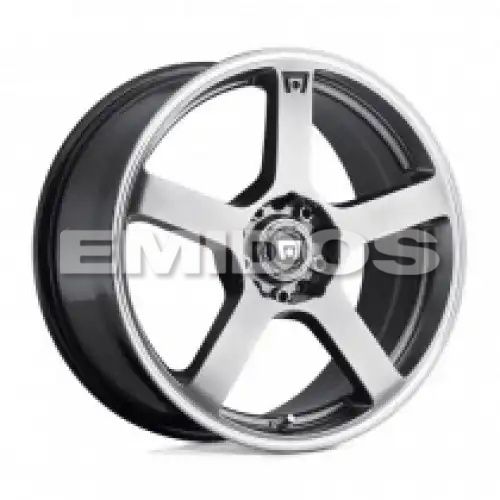 Motegi Racing MR116 FS5 DARK SILVER W/ MACHINED FLANGE 4x100/114.3 15R 6.5 72.56 40