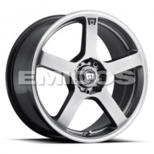 Motegi Racing MR116 FS5 DARK SILVER W/ MACHINED FLANGE 5x100/114.3 16R 7 72.56 40