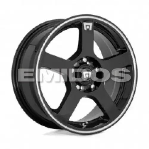 Motegi Racing MR116 FS5 GLOSS BLACK W/ MACHINED FLANGE 5x108/114.3 17R 7 72.56 40