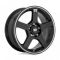 Motegi Racing MR116 FS5 GLOSS BLACK W/ MACHINED FLANGE 5x100/114.3 17R 7 72.56 40