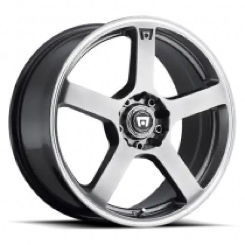 Motegi Racing MR116 FS5 DARK SILVER W/ MACHINED FLANGE 5x108/114.3 18R 8 72.56 45