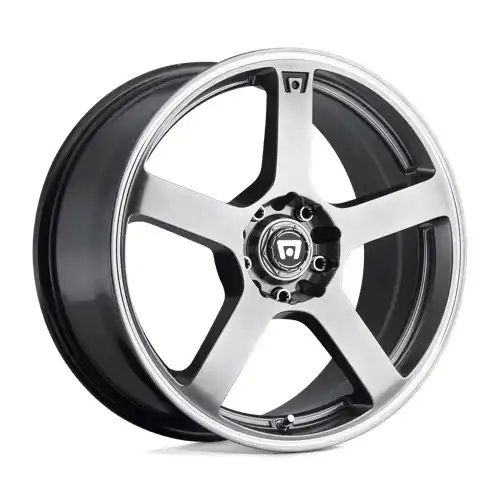 Motegi Racing MR116 FS5 DARK SILVER W/ MACHINED FLANGE 5x114.3/120 18R 9 74.1 45
