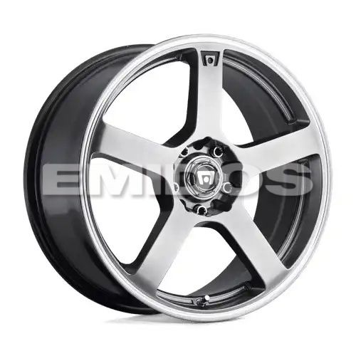 Motegi Racing MR116 FS5 DARK SILVER W/ MACHINED FLANGE 5x114.3/120 18R 9 74.1 45
