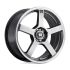 Motegi Racing MR116 FS5 DARK SILVER W/ MACHINED FLANGE 5x114.3/120 18R 9 74.1 45
