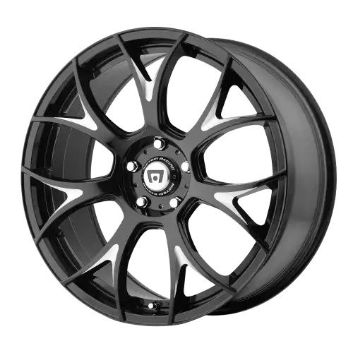 Motegi Racing MR126 GLOSS BLACK W/ MILLED ACCENTS 5x112 20R 10 66.56 38