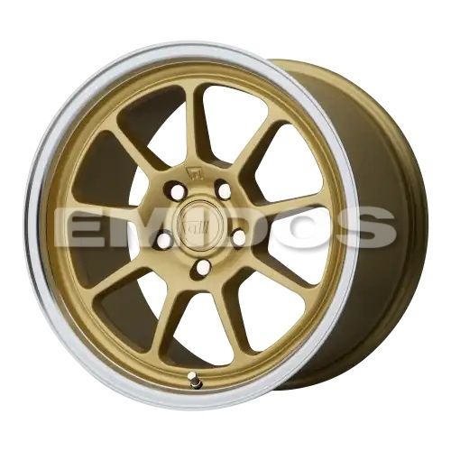 Motegi Racing MR135 GOLD CENTER W/ MACHINED LIP 5x112 17R 8.5 72.56 45