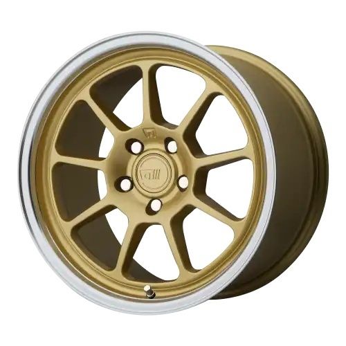 Motegi Racing MR135 GOLD CENTER W/ MACHINED LIP 5x114.3 18R 8.5 72.56 35