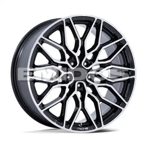 Niche NC277 CALABRIA 5 GLOSS BLACK MACHINED 5x115 22R 10.5 72.56 18