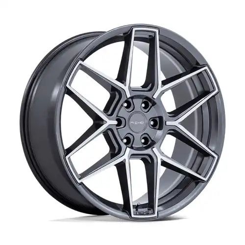 Niche NC281 RISE ANTHRACITE W/ MACHINED FACE 5x112 22R 9.5 66.56 20