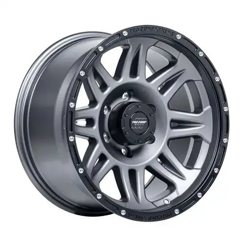 Pro Comp PA5 TORQ GRAPHITE W/ BLACK LIP 6x139.7 17R 8 106.1 BNK