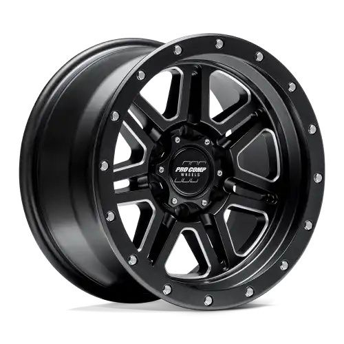 Pro Comp PA62 APEX SATIN BLACK MILLED 5x127 17R 9 71.5 -6