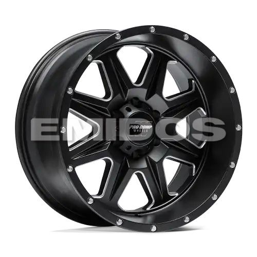Pro Comp PA63 RECON SATIN BLACK MILLED 5x127 17R 9 71.5 -6