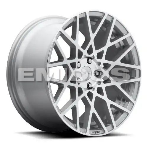 ROTIFORM R110 BLQ GLOSS SILVER MACHINED 5x112 18R 8.5 66.56 35