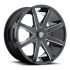 DUB S109 PUSH GLOSS BLACK MILLED 5x108/114.3 20R 8.5 72.56 35