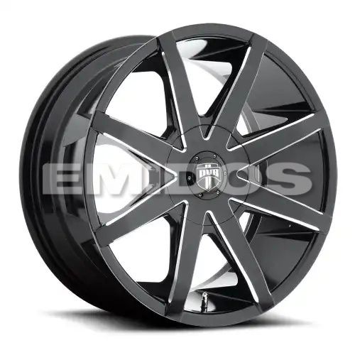 DUB S109 PUSH GLOSS BLACK MILLED 6x120/132 20R 8.5 74.5 35