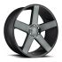 DUB S116 BALLER MATTE BLACK DOUBLE DARK TINT 5x139.7 22R 9.5 78.1 26