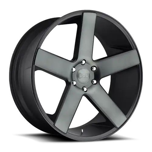 DUB S116 BALLER MATTE BLACK DOUBLE DARK TINT 5x127 24R 10 78.1 19