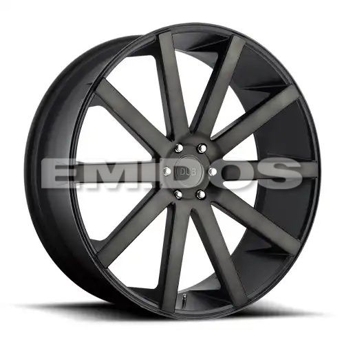 DUB S121 SHOT CALLA MATTE BLACK DOUBLE DARK TINT 6x139.7 22R 9.5 106.1 20