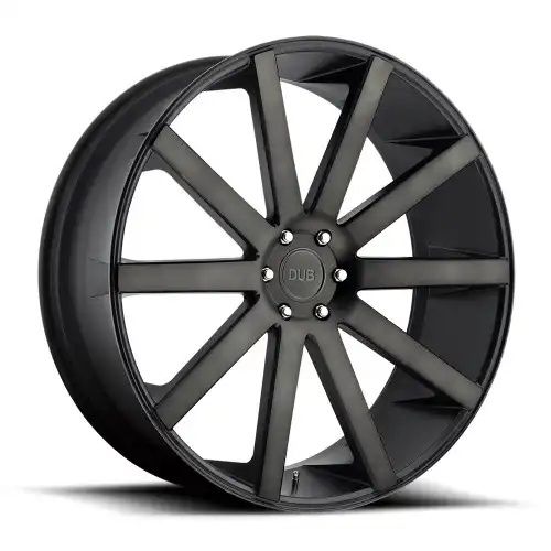DUB S121 SHOT CALLA MATTE BLACK DOUBLE DARK TINT 6x139.7 24R 10 106.1 20