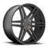 DUB S123 SKILLZ MATTE BLACK DOUBLE DARK TINT 6x135 22R 9.5 87.1 30