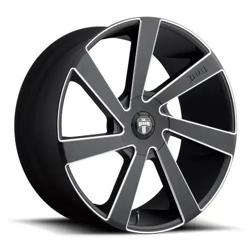 DUB S133 DIRECTA MATTE BLACK MILLED 5x115/120.65 22R 9.5 72.56 15