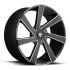 DUB S133 DIRECTA MATTE BLACK MILLED 6x135/139.7 24R 10 87.1 30