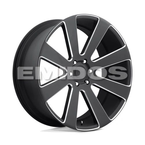 DUB S187 8-BALL MATTE BLACK MILLED 6x139.7 22R 9.5 78.1 30