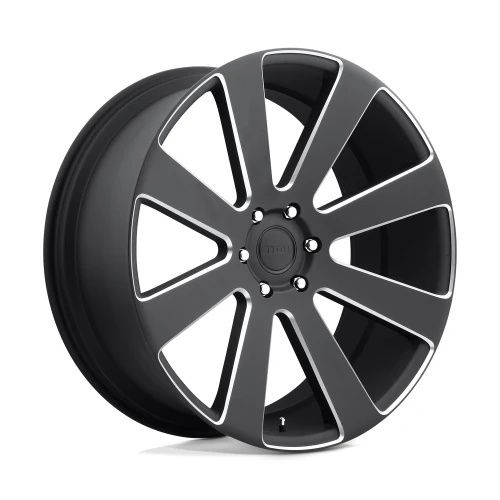 DUB S187 8-BALL MATTE BLACK MILLED 6x139.7 24R 10 78.1 20
