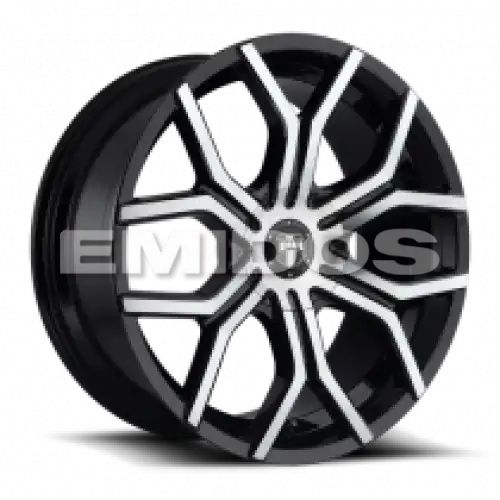 DUB S209 ROYALTY GLOSS MACHINED DOUBLE DARK TINT 6x120/132 22R 9.5 74.5 30