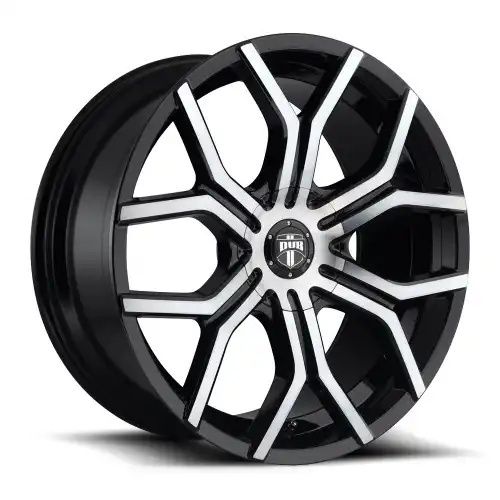 DUB S209 ROYALTY GLOSS MACHINED DOUBLE DARK TINT 6x135/139.7 24R 9.5 87.1 30