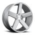 DUB S218 BALLER GLOSS SILVER BRUSHED 6x139.7 22R 9.5 78.1 31
