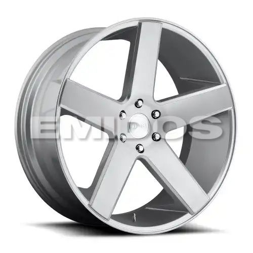 DUB S218 BALLER GLOSS SILVER BRUSHED 6x135 22R 9.5 87.1 30