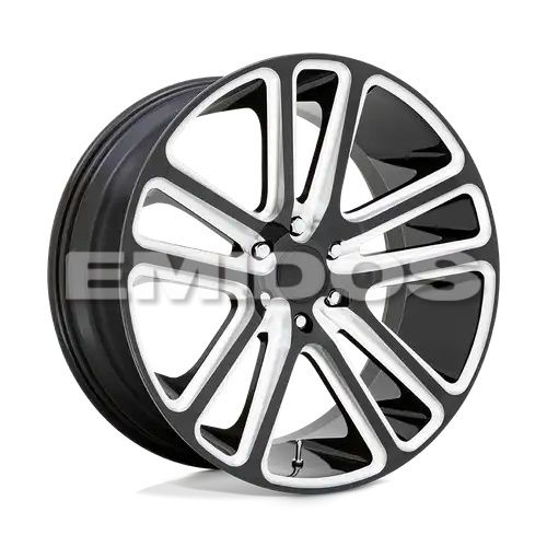 DUB S255 FLEX GLOSS BLACK MILLED 5x115 22R 9.5 71.5 20