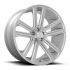 DUB S257 FLEX GLOSS SILVER BRUSHED FACE 5x127 26R 10 78.1 10