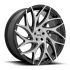 DUB S260 G.O.A.T. BRUSHED FACE W/ GLOSS BLACK DARK TINT SPOKES 6x139.7 24R 10 106.1 25