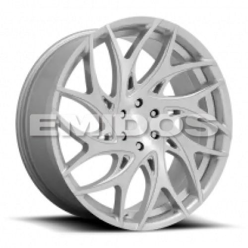 DUB S261 G.O.A.T. SILVER BRUSHED FACE 5x127 20R 9 71.5 35
