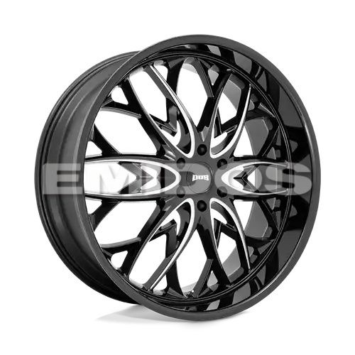 DUB S263 OG GLOSS BLACK MILLED 6x135 26R 10 87.1 30