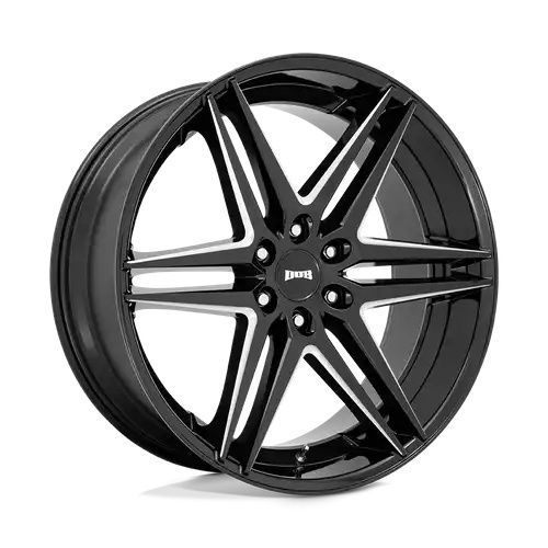 DUB S267 DIRTY DOG GLOSSY BLACK MILLED 6x139.7 24R 10 106.1 25