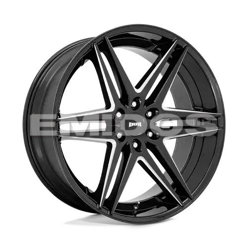 DUB S267 DIRTY DOG GLOSSY BLACK MILLED 6x135 24R 10 87.1 30