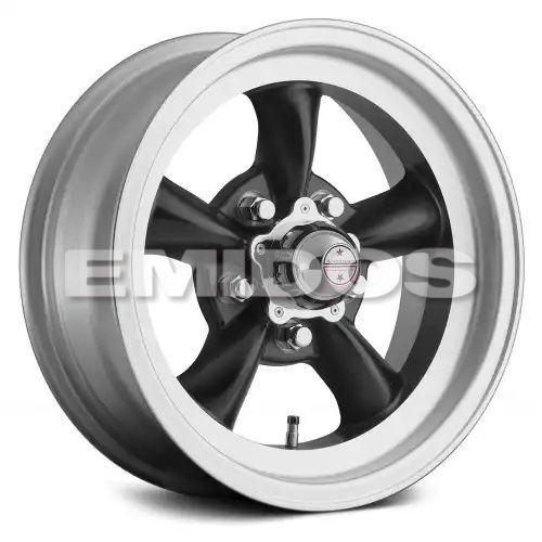 American racing VN105 TORQ THRUST D SATIN BLACK W/ MACHINED LIP 5x114.3 15R 6 83.06 4