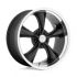 American racing VN338 BOSS TT TEXTURED BLACK W/ DIAMOND CUT LIP 5x114.3 18R 9.5 72.56 -4