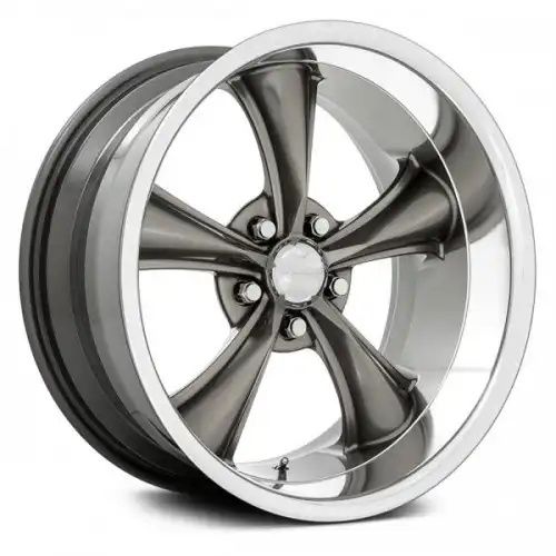 American racing VN338 BOSS TT GRAPHITE W/ DIAMOND CUT LIP 5x120.65 18R 9.5 72.56 -4