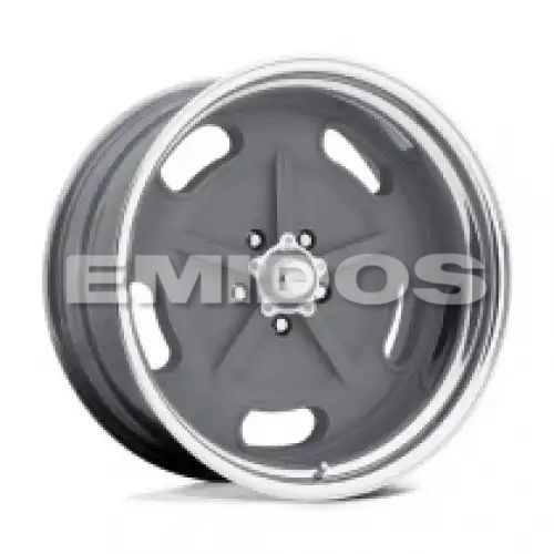 American racing VN470 SALT FLAT MAG GRAY W/ CENTER POLISHED BARREL 5x120.65 15R 7 83.06 BNK